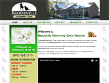Tablet Screenshot of brookvillevet.com